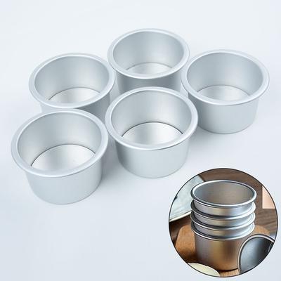 5Pcs Set 2.5'' MINI Cake Mold Bake Pudding Nonstick Baking Mold Tool DIY