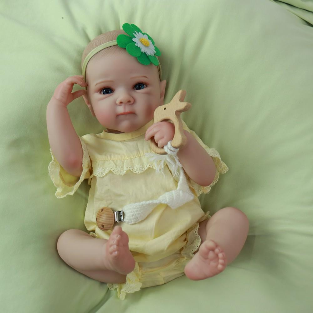 Full Rubber Doll Simulation Baby Reborn Baby Bettie Can Be Immersed In Water Doll Toys