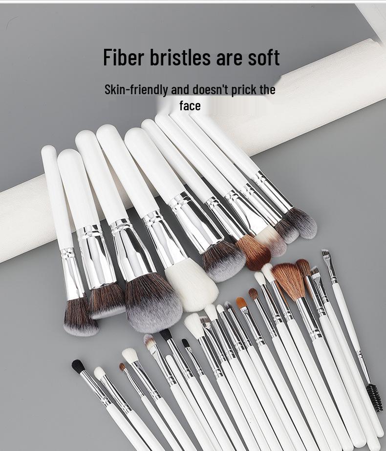 30-Piece Professional Makeup Brush Set - Soft Bristles for Eyeshadow, Powder, and Full Face Application