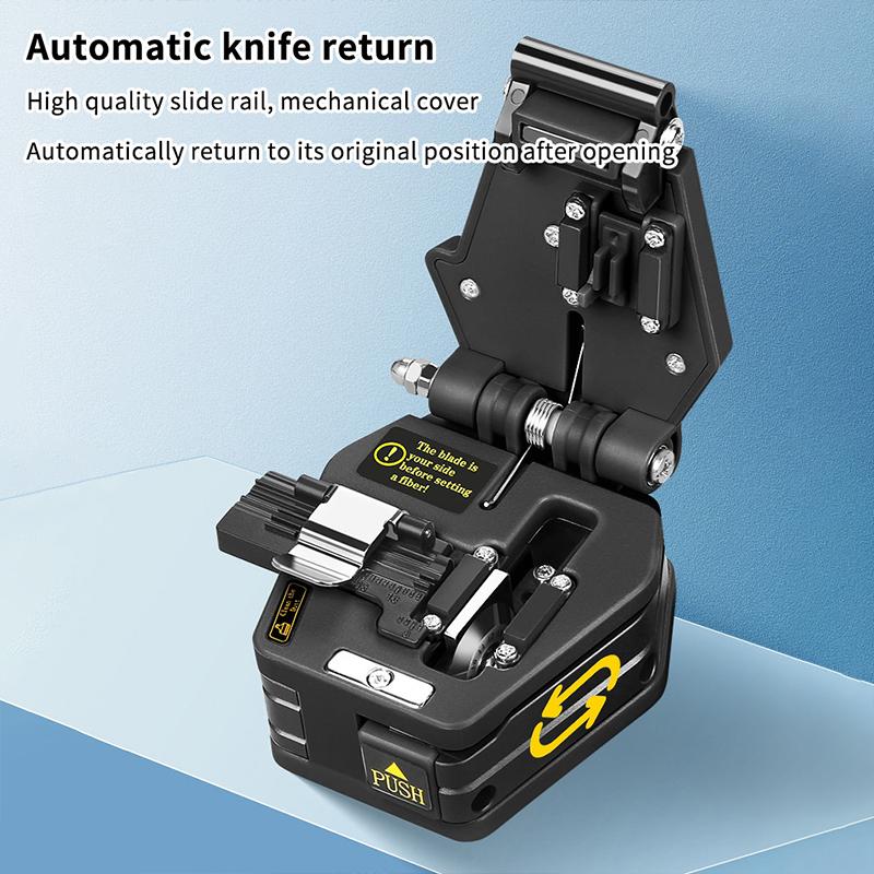 Fiber Cleave Aua-6C Cable Cutting Knife Fttt Fiber Optic Knife Tools Cutter Optical High Precision Cleaver Tool 16 Point Blade