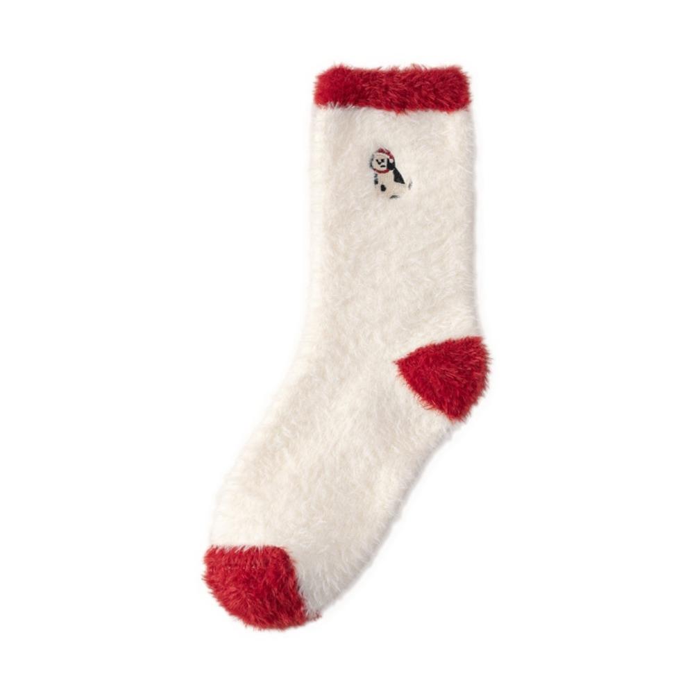 Puppy Dog Thickened Floor Socks Christmas Tree Sleeping Slipper Socks Indoor