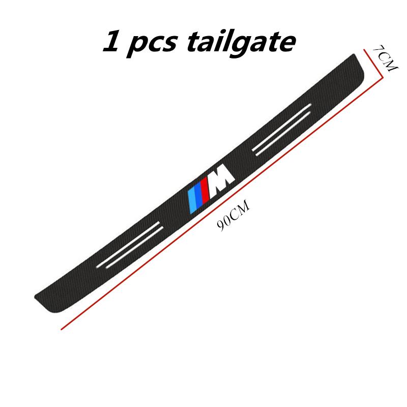 DSJW3 For BMW M3 M5 M6 X3 Carbon Fiber Door Sill Scuff Plate E46 E36 E90 F30 G20 E34 Anti-Scratch Vehicle Exterior Tuning Accessories