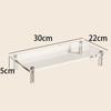 Acrylic Laptop Monitor Stand,Computer Riser Space-Saving,Clear Shelf - Ideal for Monitors,Laptops,Printers,Desktop Storage Decor