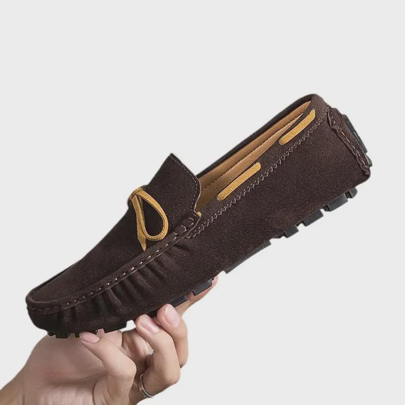 2025 Men's Fashion: Slip-On Casual Toe Shoes - Small to Large Sizes