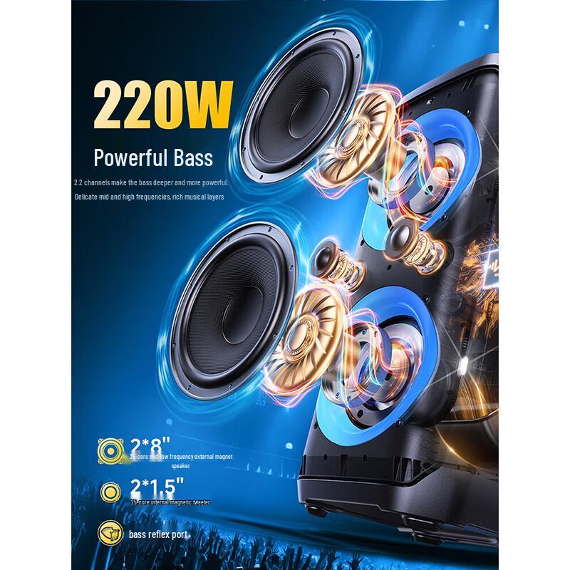 W-King T12 Portable Outdoor Party Bluetooth Speaker