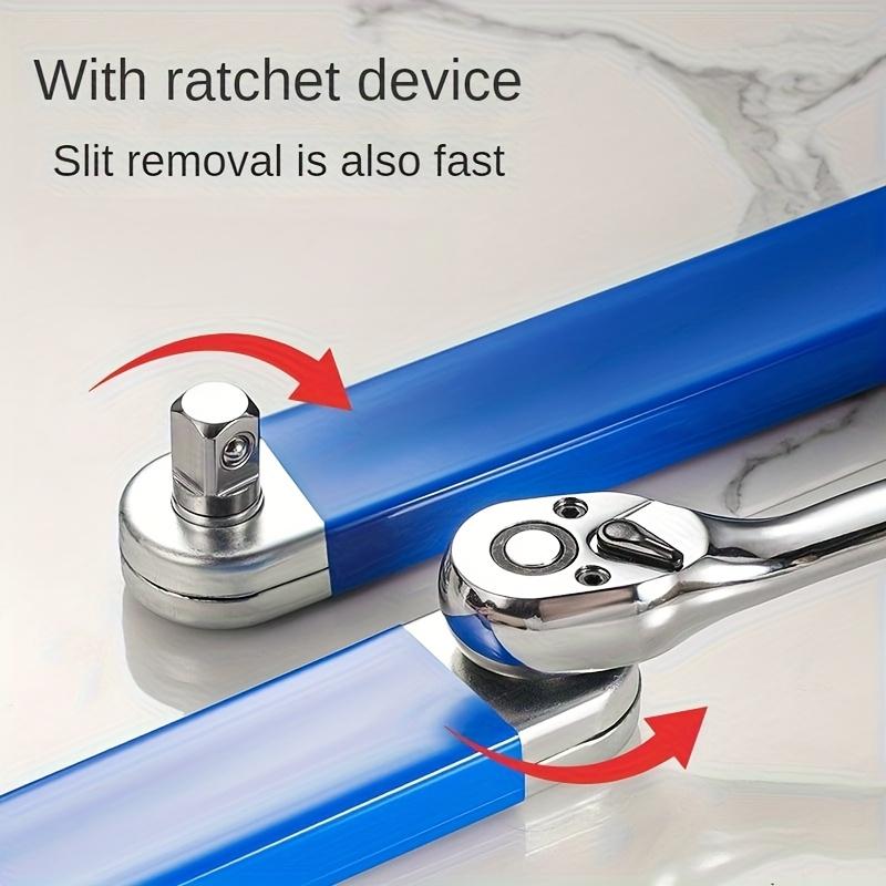 1Set Multi-Functional Extended Wrench,Extended Wrench Booster Lever Kit,Dual-purpose Ratchet and Quick Socket,Ratchet Conversion,Universal Tool