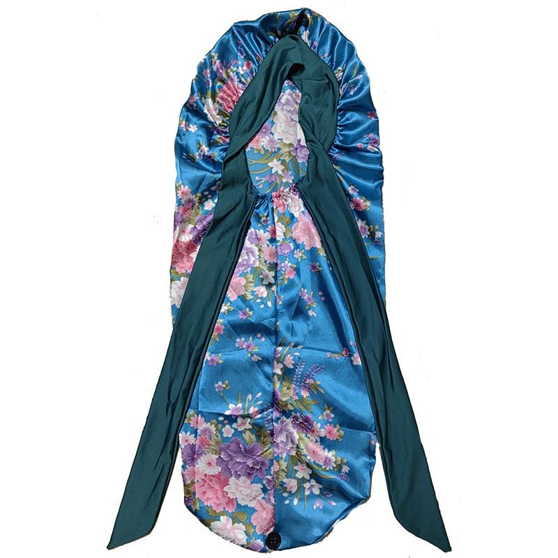 Silk Satin Sleep Cap With Bow Tie Long Stocking For Nighttime Comfort And Style