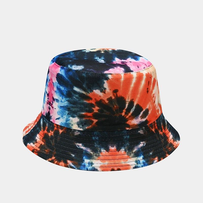 3D Printed Pattern Fisherman Hat Tie Dye Double-sided Basin Hat for Men Women Summer Outdoor Sun Protection Sunshade Hat