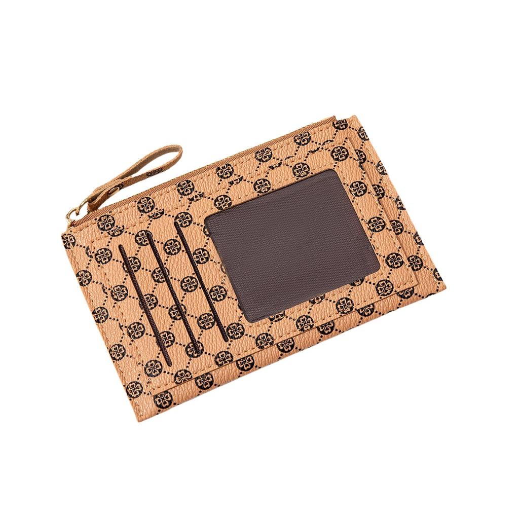 New Women's Short Wallet, Fashionable Contrasting Colors, Ultra-thin Student Small Card Bag, Zipper Change Bag.