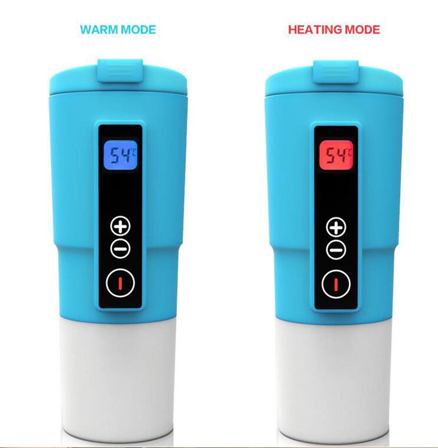 12V 410ml Car Electric Kettles Car Cup Espresso Coffee Maker Milk Pot Water Heated Mug Kettles Machine Food Grade