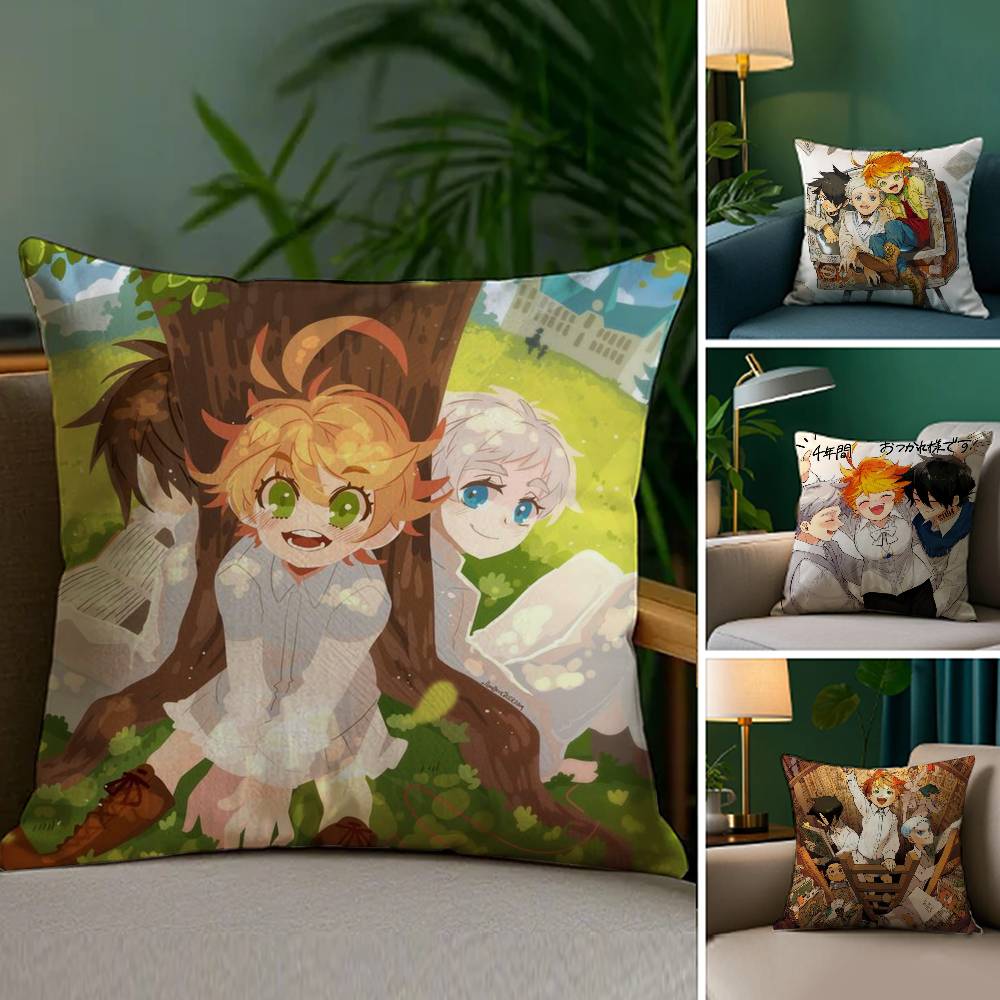 The Promised N-Neverland Pillow Case Sofa Living Room Bedroom Double-sided Printing Square Cushion Nap Time Cushion Cover