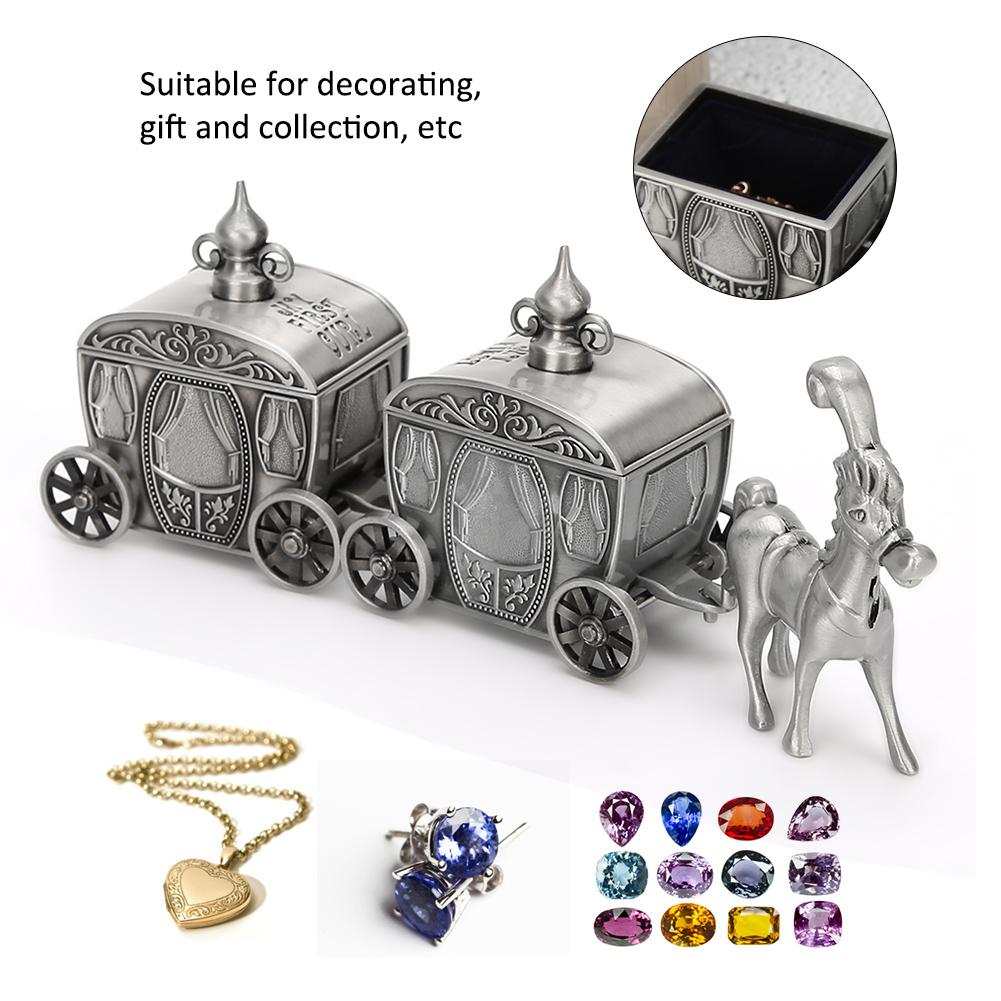 Tooth Collection Box Horse Shape Metal Storage Case Exquisite Vintage Craft Gift Ornament