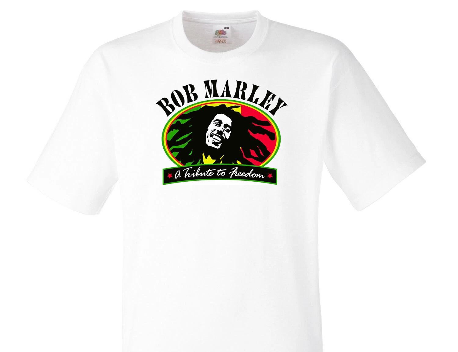 

BOB MARLEY ONE LOVE Reggae Rock Rules White T-shirt -067- S