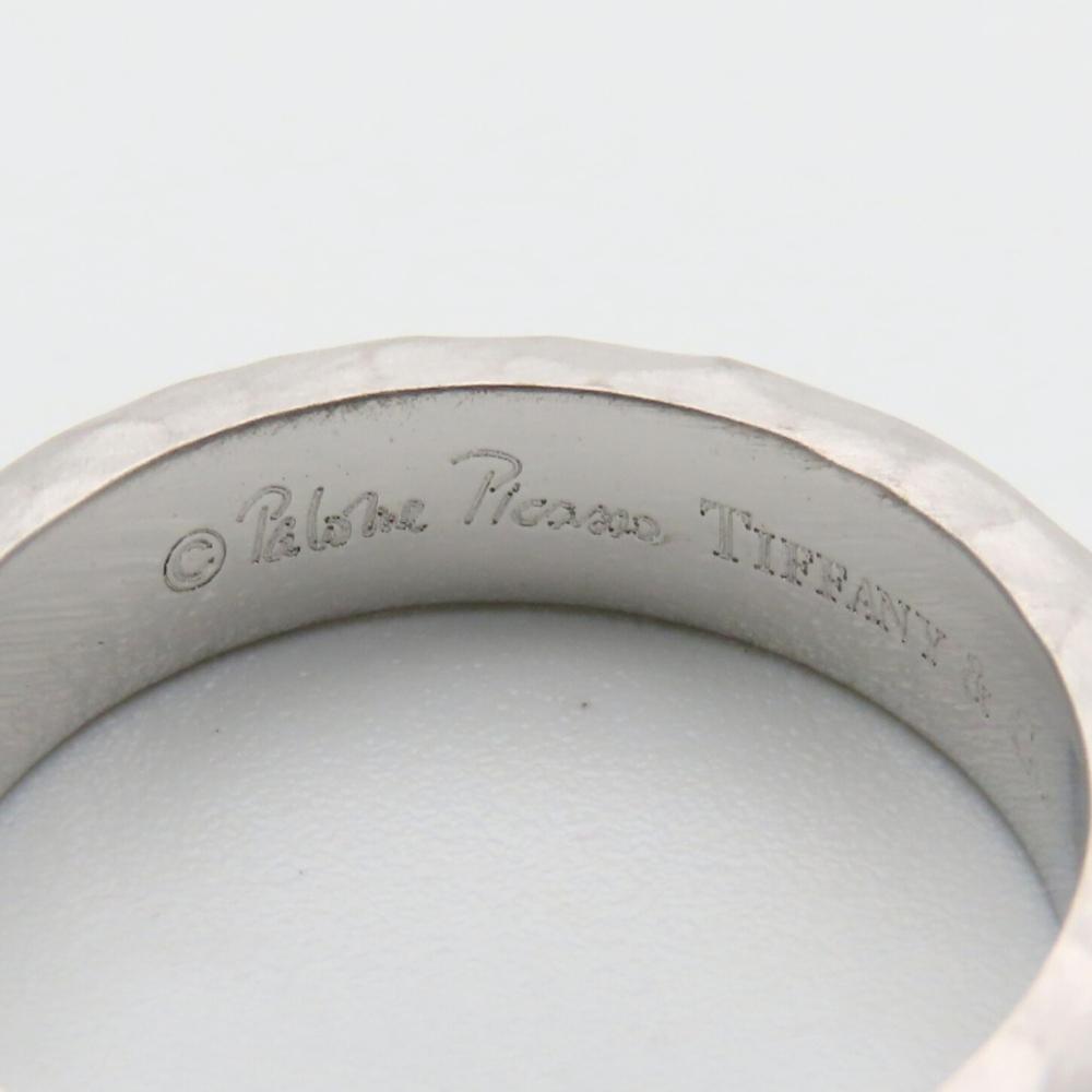 Used TIFFANY&Co. Ring Hamard EU#49 K18 white gold/diamond 6.48g Silver 1PD