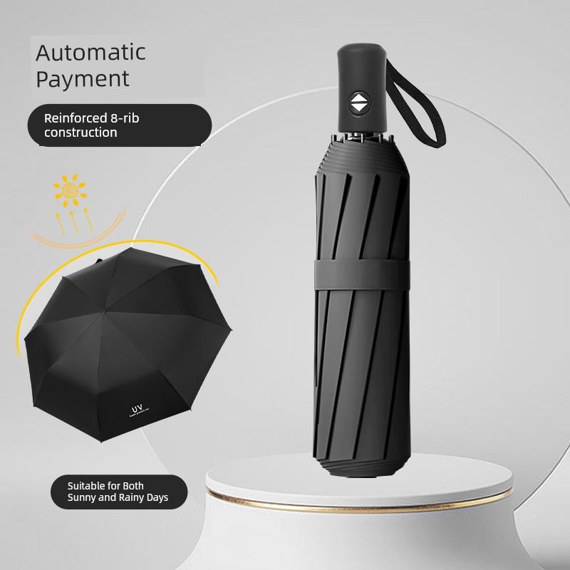 Low-Cost, High-Volume Automatic Folding Umbrella for Men and Women, Large and Reinforced, Dual-Use for Sun and Rain, Sun Protection and Uv Protection