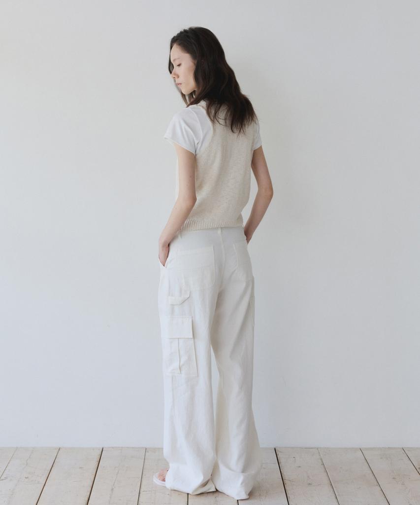Ieoning Easy Carpenter Pants, White