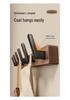 No-Drill Solid Wood Wall-Mounted Clothes and Hat Hook for Entrance or Hallway