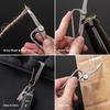 Aluminum Alloy Key Chain Detachable NO.11 Blade Ruler Bottle Opener Etc Multifunctional Men's Car Key Latch Utility Knife