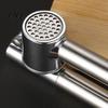 Manual Garlic Press for Home Kitchen Stainless Steel Presser, Effortless Extended Handle Ginger Heavy Duty Crusher Masher, Easy Squeeze Mincer