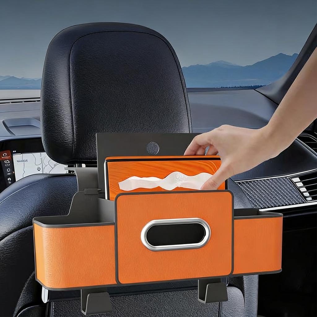 4In1 Auto Seat Back Storage Case Multifunctional Universal Car Interior Organizer Hanging Seat Hook Storage Box Auto Accessories
