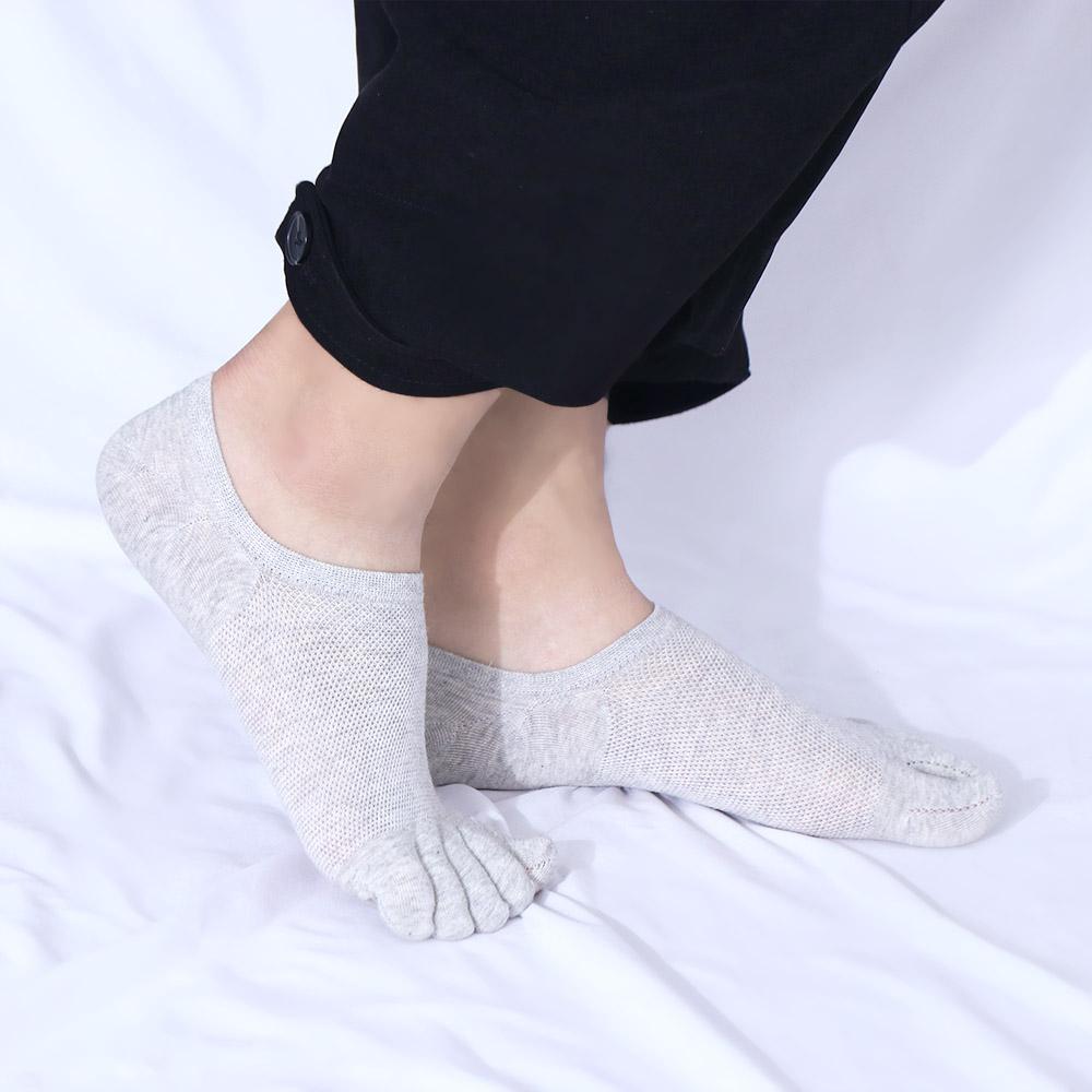 

Soft Women Clothing Accessories Solid Color Men Hosiery Short Socks Five Toes Socks Cotton Socks