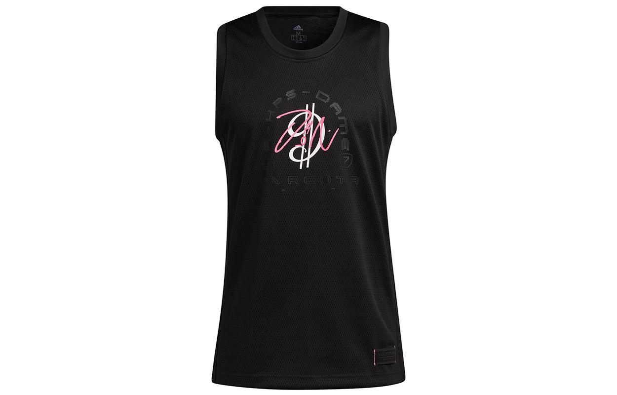 Adidas Tank Tops Men s Black Crew Neck Moderate Straight Fit H50845 M