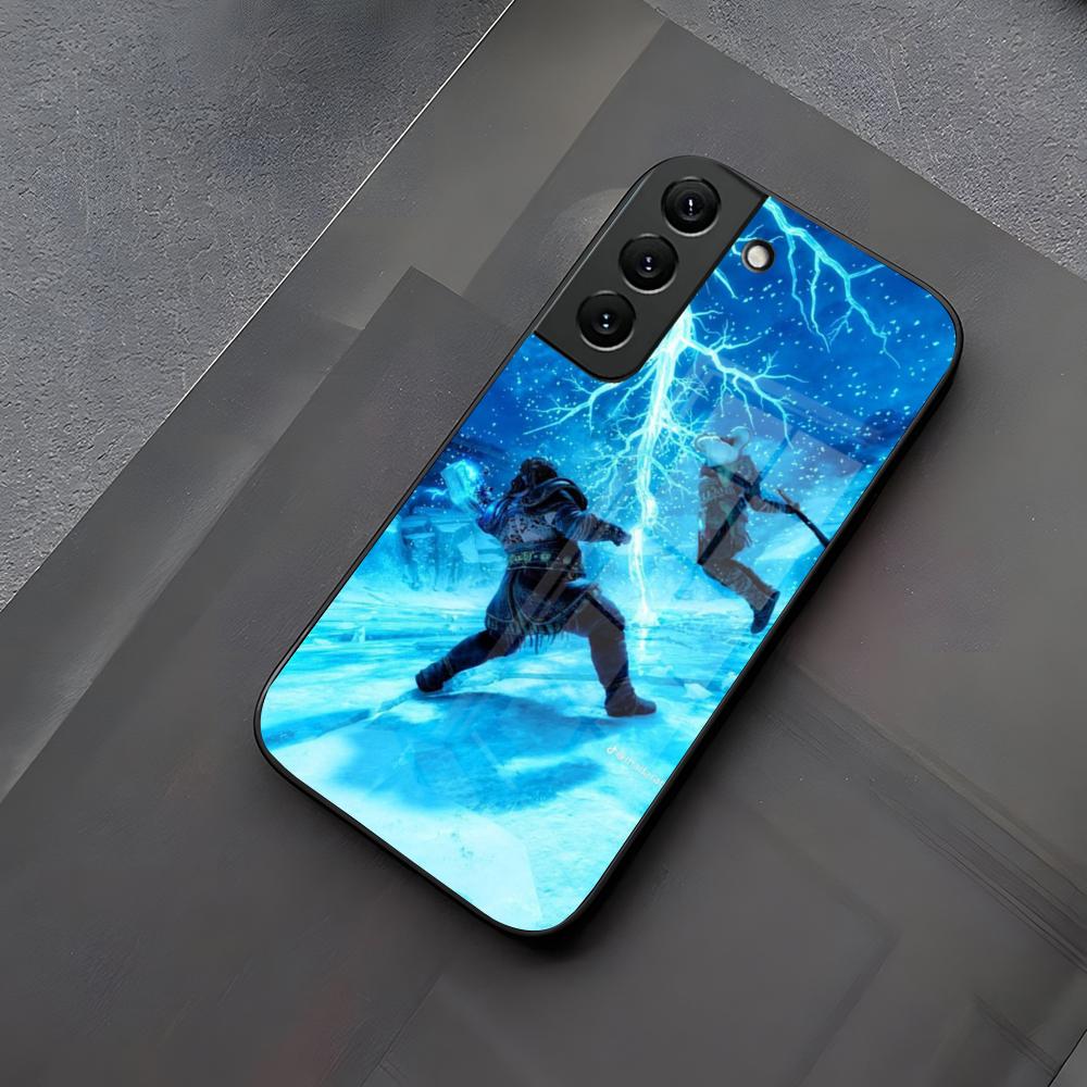 God Of War Ragnarok Phone Case Glass For Samsung Galaxy S23 S24 S21 S25 S22 S20 Ultra Fe Plus A55 A15 A14 Coque