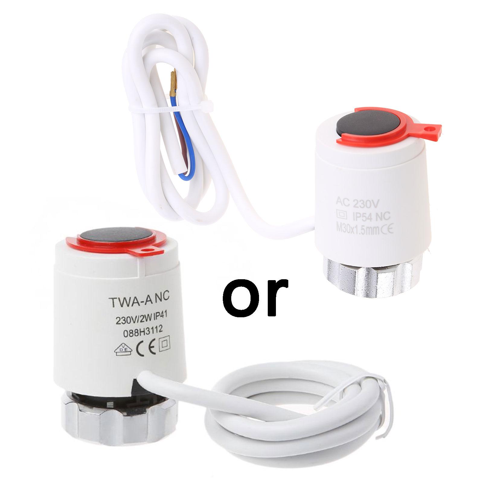 

230V Normally Closed Thermal Electric Actuator for Underfloor Heating Manifold Electrical Equipment Easy to Use 1 білий