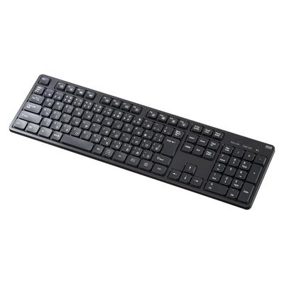Sanwa Supply Wireless Quiet Keyboard Wireless Numeric Keypad (2.4GHz Included) SKB-WL37BK