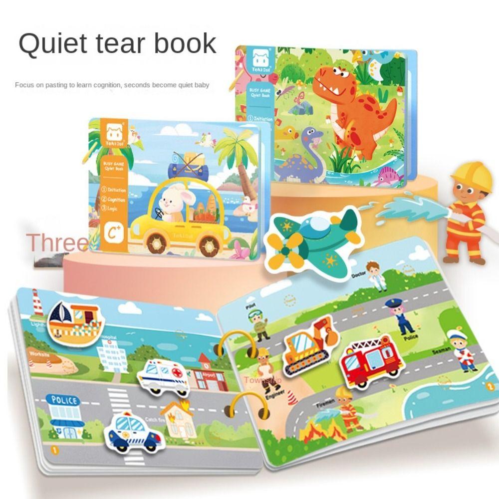 Parent-child Kids Cloth Book Animals Tail Puzzle Cloth Book Baby Cloth Book Birthday Gifts