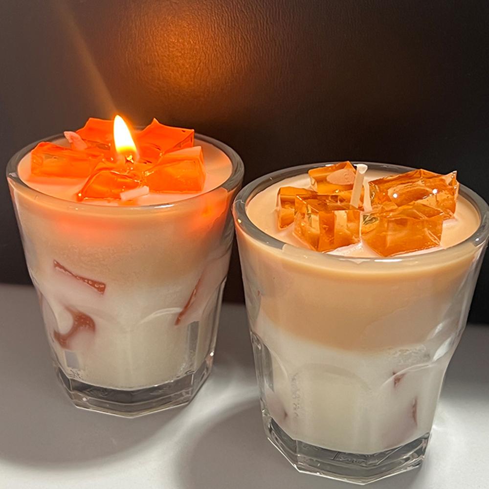 

Ароматическая свеча с кофе, чашка 300 г, ручная работа, ароматическая свеча с кофе со льдом, креативная подарочная коробка для подарков на день рождения