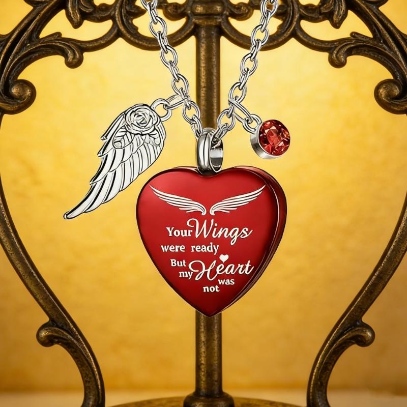 Sentimental Pet Memorial Pendant Necklace for Departed Pet Loss Remembrances Cremation Jewelry for Emotion Suport