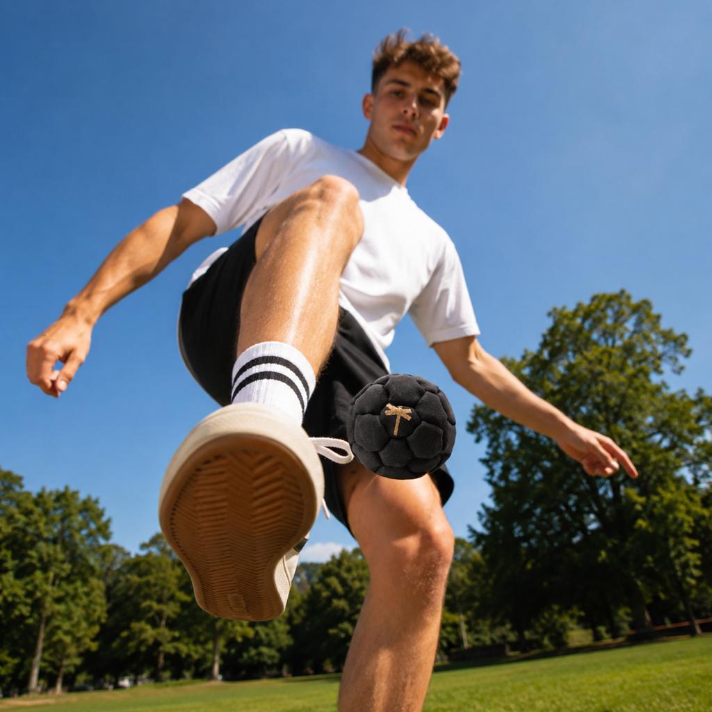 Handwoven Outdoor Footbag 6cm Adult Crochet Foot Sack Traditional Style Durable Material Soft Texture for Recreational Use