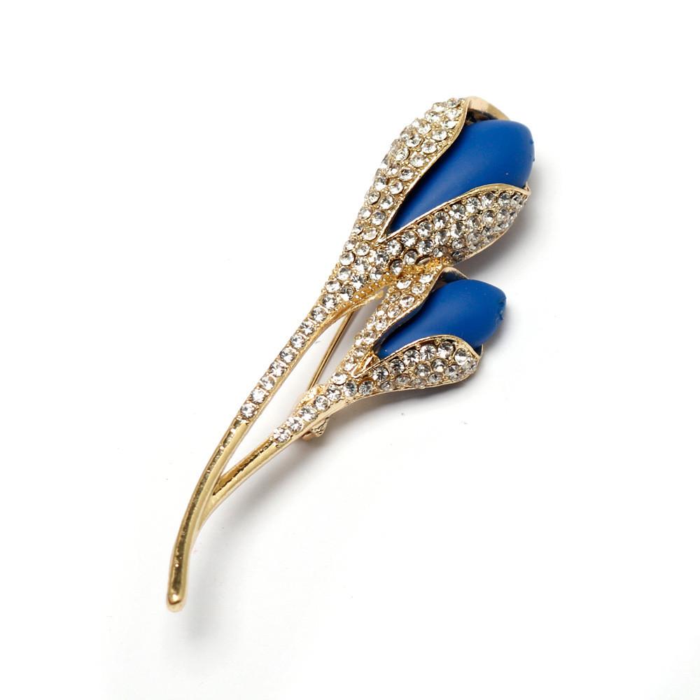 Flower Rose Trendy Jewelry Pin Accessory With Alloy Material For Formal Attire