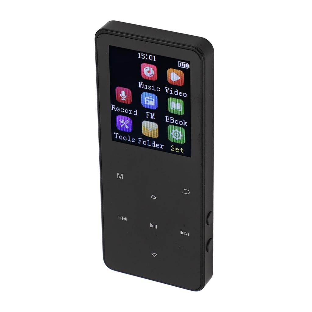 Bluetooth MP3 Player 1.8inch Touchscreen Built In Speaker Support 128GB Memory Card Shuffle Single L