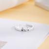 Fashionable Couple Rings Accessory Eye catching Alternative Couple Rings Stylish Silver Rings for Pet Lovers