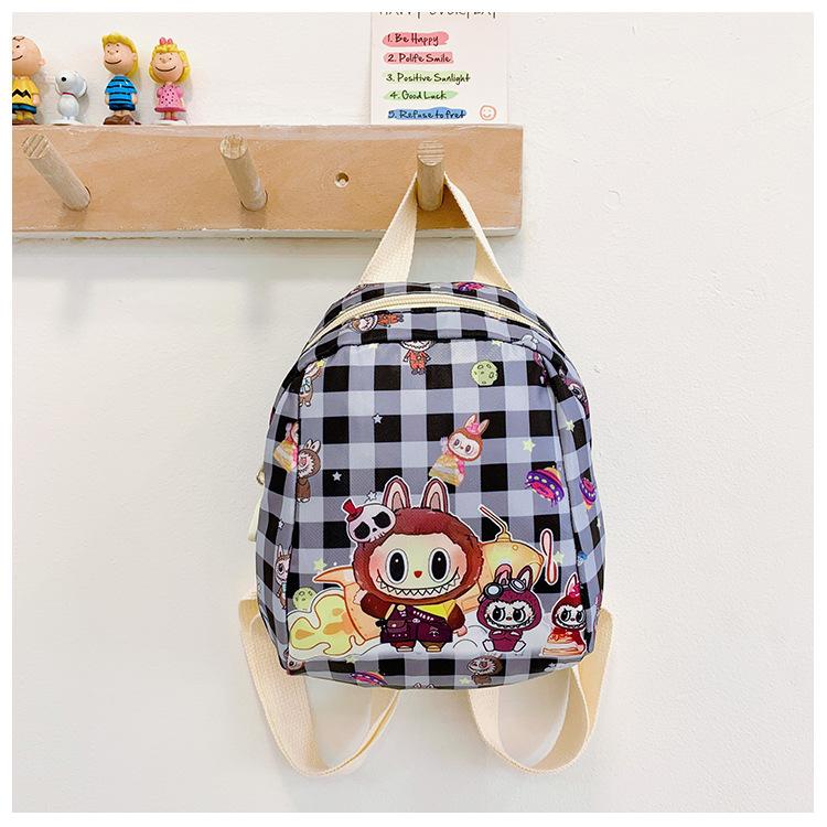 

School BagsNew children s backpack Rabbu cute cartoon bag small class boys and girls baby snacks small чорний