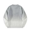 Men's High-End Gradient Color Sweater - Velvet, Round Neck, Long Sleeve Knit Pullover for Autumn/Winter.