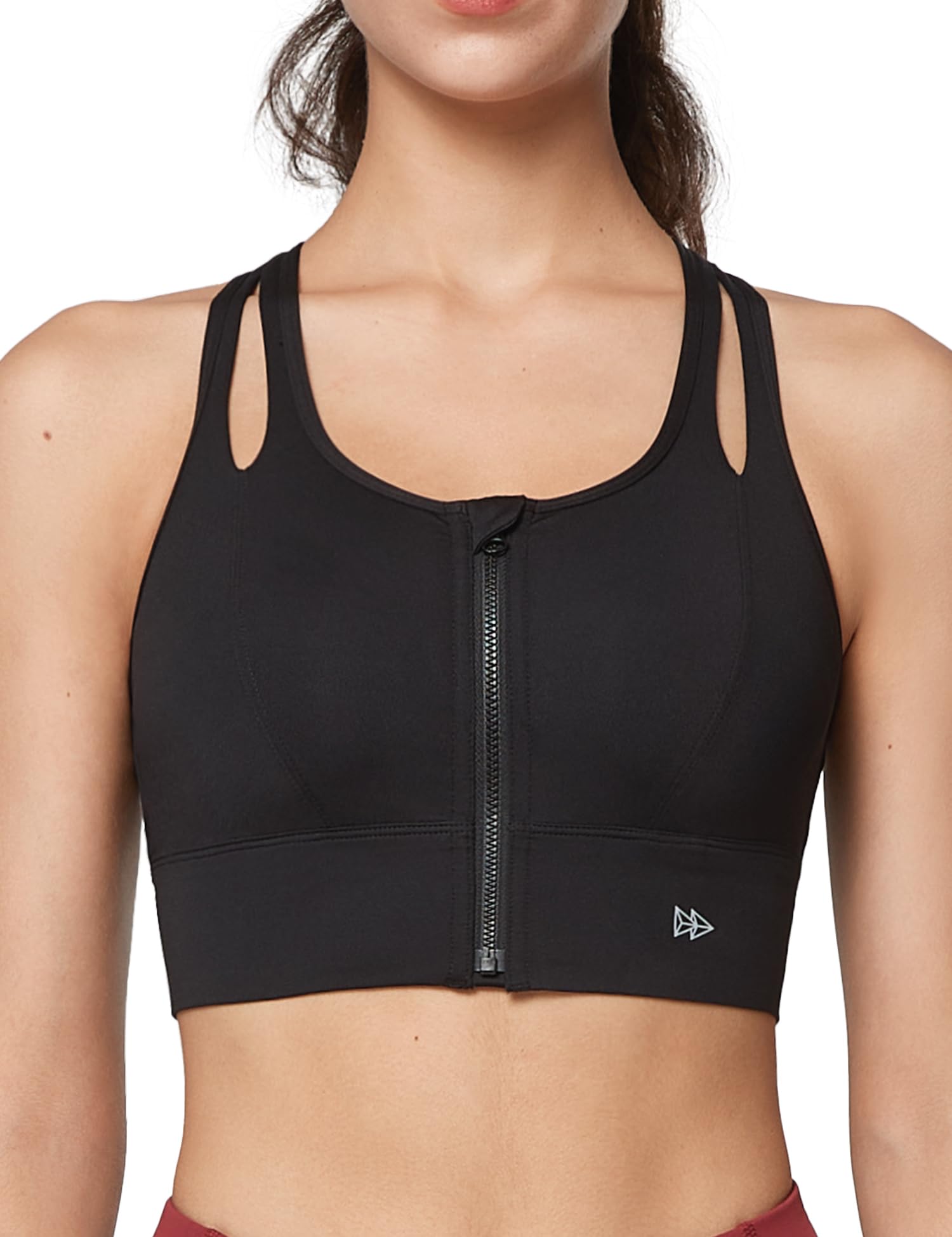 

Yvette Sports Без переда Высокий крест Большой интегрированный спортивный черный 856 бюстгальтер, Свинг, Открытие, Женский, Поддержка, Спина, Размер, Чашка, Без косточек, Бюстгальтер, M,