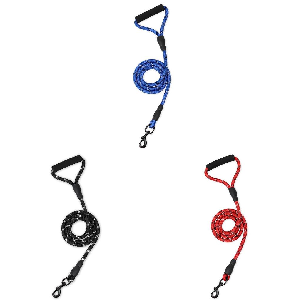 Pet Walking Rope With Reflective Circle Strip For Nighttime Dog Exercise