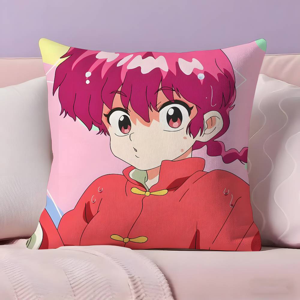 Anime R-Ranma Kissenbezug Kissenbezug Ultraweicher Hautfreundlicher Stoff Wolkenähnlicher Komfort & Verdeckter Reißverschluss