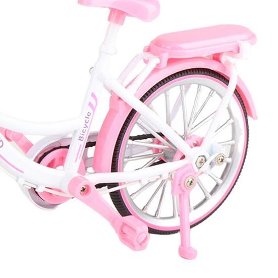 1:8 Scale Miniature Bicycle Model Movable Joints Alloy Die-Cast Bicycle Sculpture Simulation Bike Toy Home Office Decoration Cycling Enthusiasts Gift