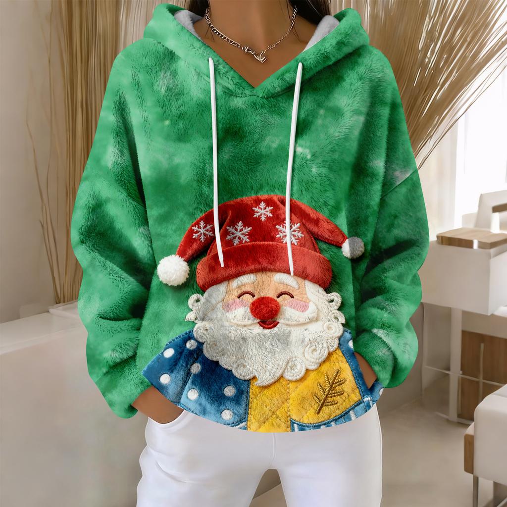 Dámské mikiny Oversized Zimní Plyšové Roztomilé Mikiny Pulovr Trendy Podzimní Zimní Oblečení