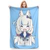 Sameko Saba Cute Anime Blanket Cover Velvet  Soft Throw Blankets for Car Sofa Couch Bedspread