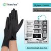 Tianzan Disposable Black Nitrile Gloves