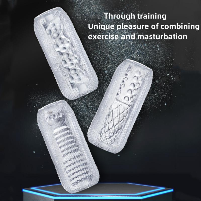 Transparent Male Masturbator Artificial Pussy Vaginal for Men 18 Glans Sucking Penis Pump Sex Toys Erotic Spikes Exerciser