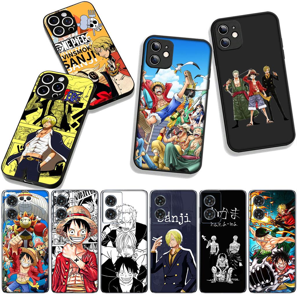 Roronoa Zoro One Piece Luffy Sanji Case for Motorola Moto G04 G13 G14 G22 G23 G20 G32 G34 G35 G64 G82 G84 G53 G60 G72 E14 E15