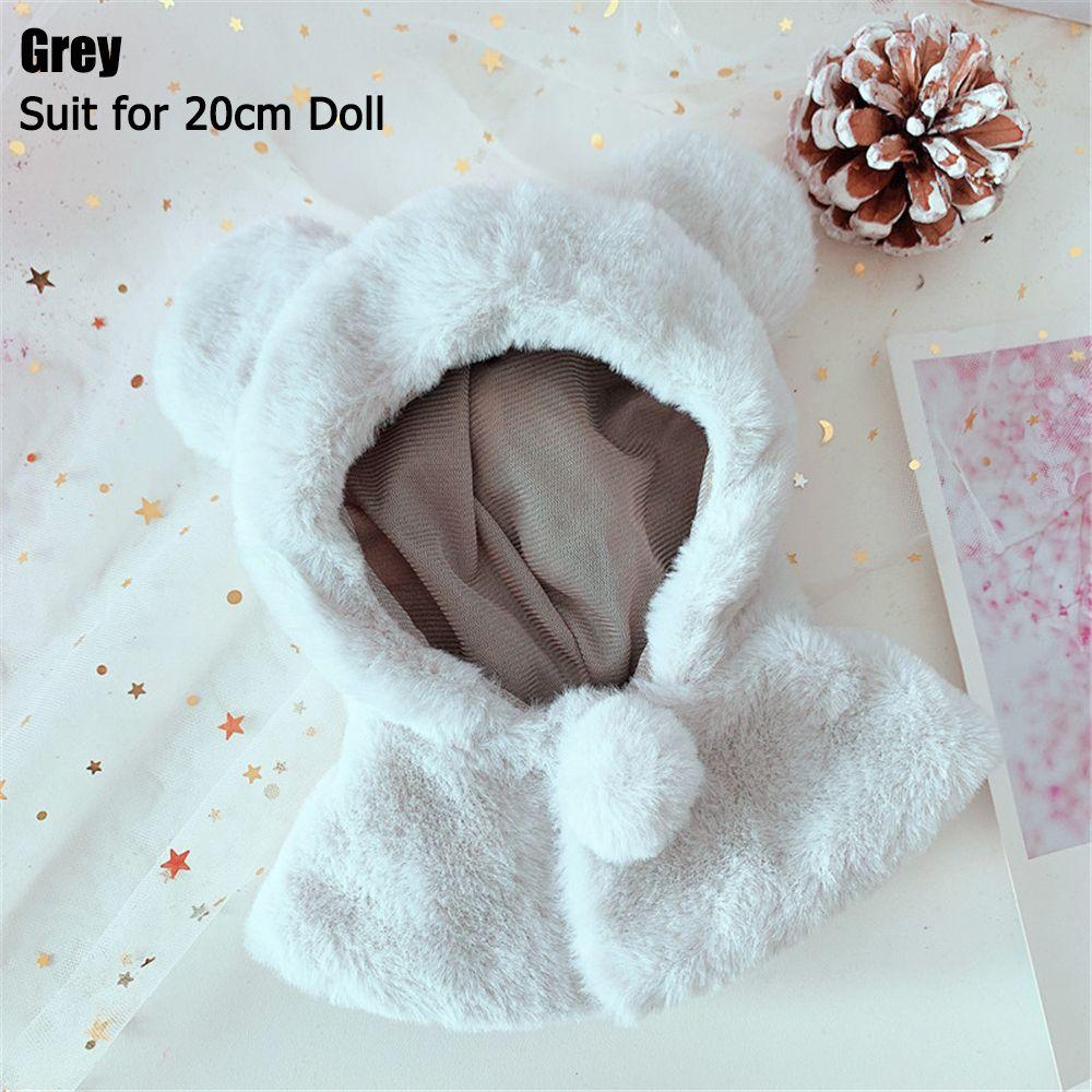 Soft Animal Doll Handmade Hooded Cloak Dolls Clothing Doll Clothes Suit Plush Doll's Clothes