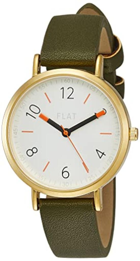 

[Flat] Watch H03719A-1-KHA Women s Green