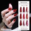 AS New Gem Red Cat Eye Gel Polish - Autumn/Winter 2022 Dynamic Crushed Diamond Crystal Cat Eye Nail Art